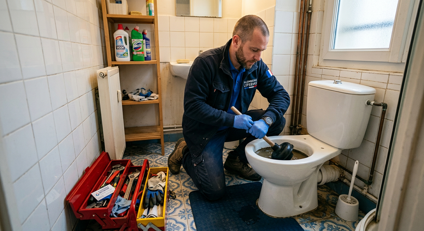 Débouchage de WC en urgence par un plombier à Palaiseau 91